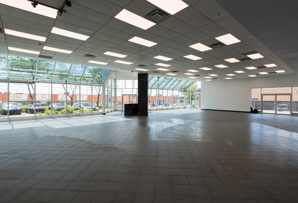 Automotive Showroom lighting detail