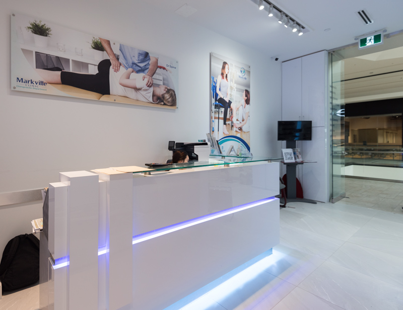 Markville Clinic millwork detail